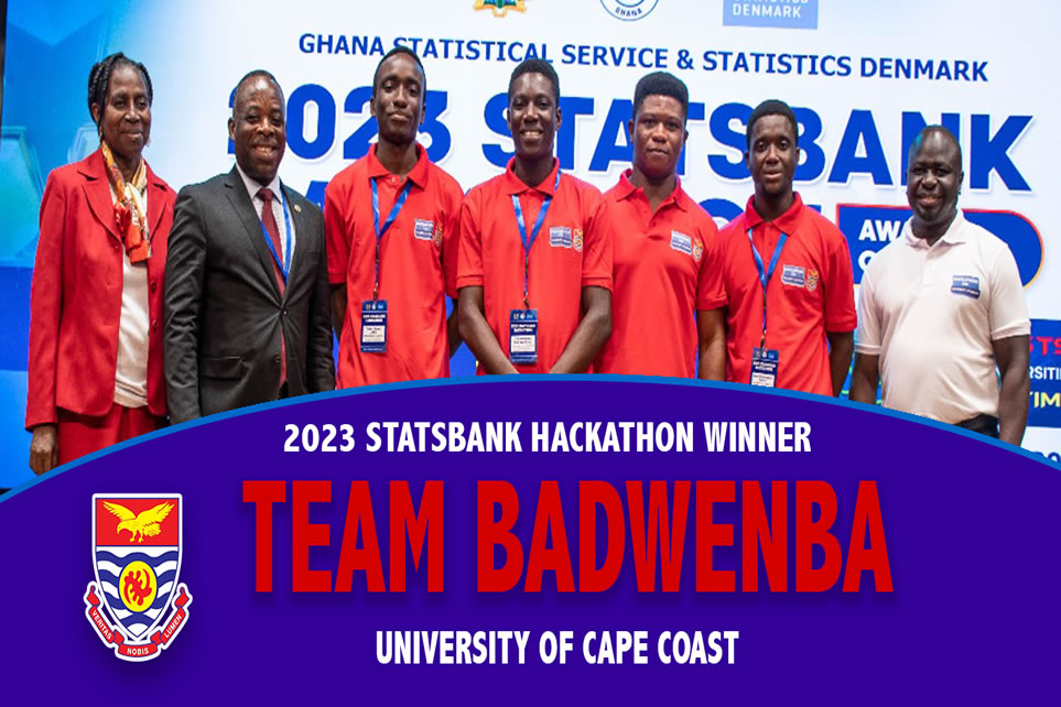 Team Badwenba from the University of Cape Coast wins National StatsBank Hackathon